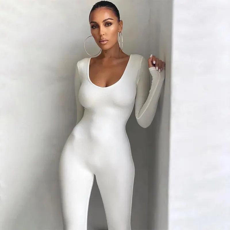 Dulzura Long Sleeve Bodycon Jumpsuit – Wholesale